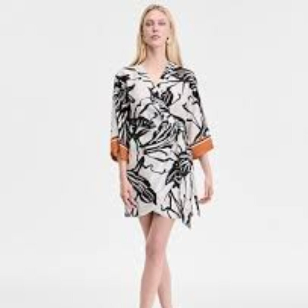 INC International Concepts Printed Kimono Dress - Picture 5 of 5